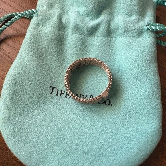 Tiffany & Co. Diamond Mesh Ring - Picture 5 of 7